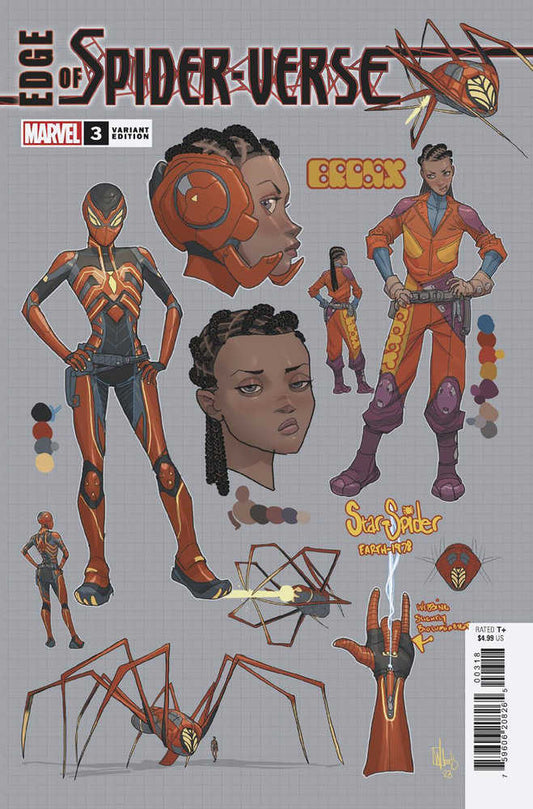 Edge Of Spider-Verse #3 Woods 1:10 Design Variant (9.8 candidate with press)